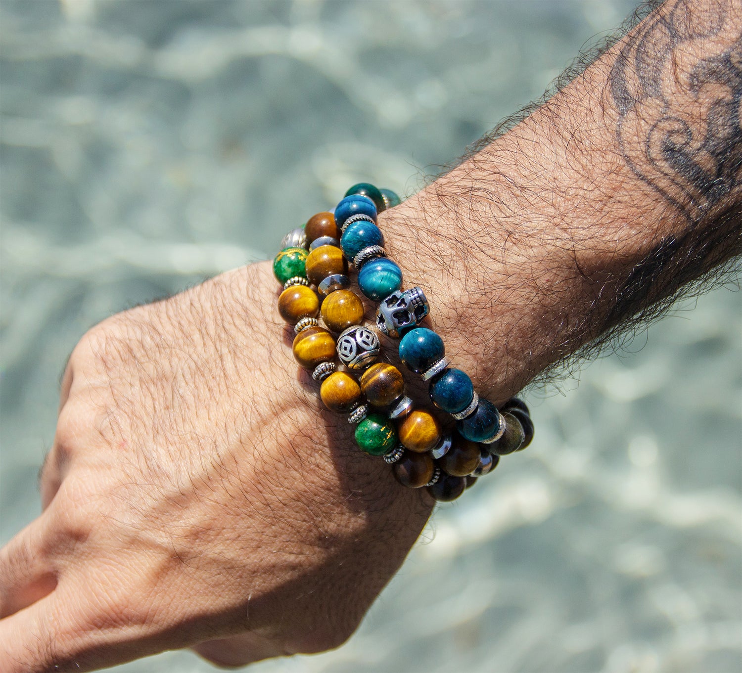 bracelet homme oeil de tigre
