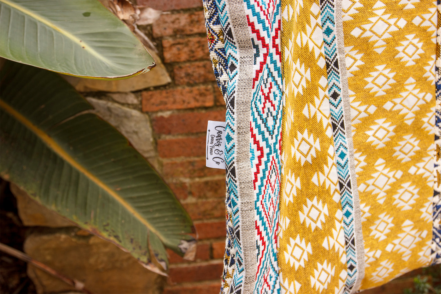 Tote bag patchwork aztec en jacquard 40*45 cm