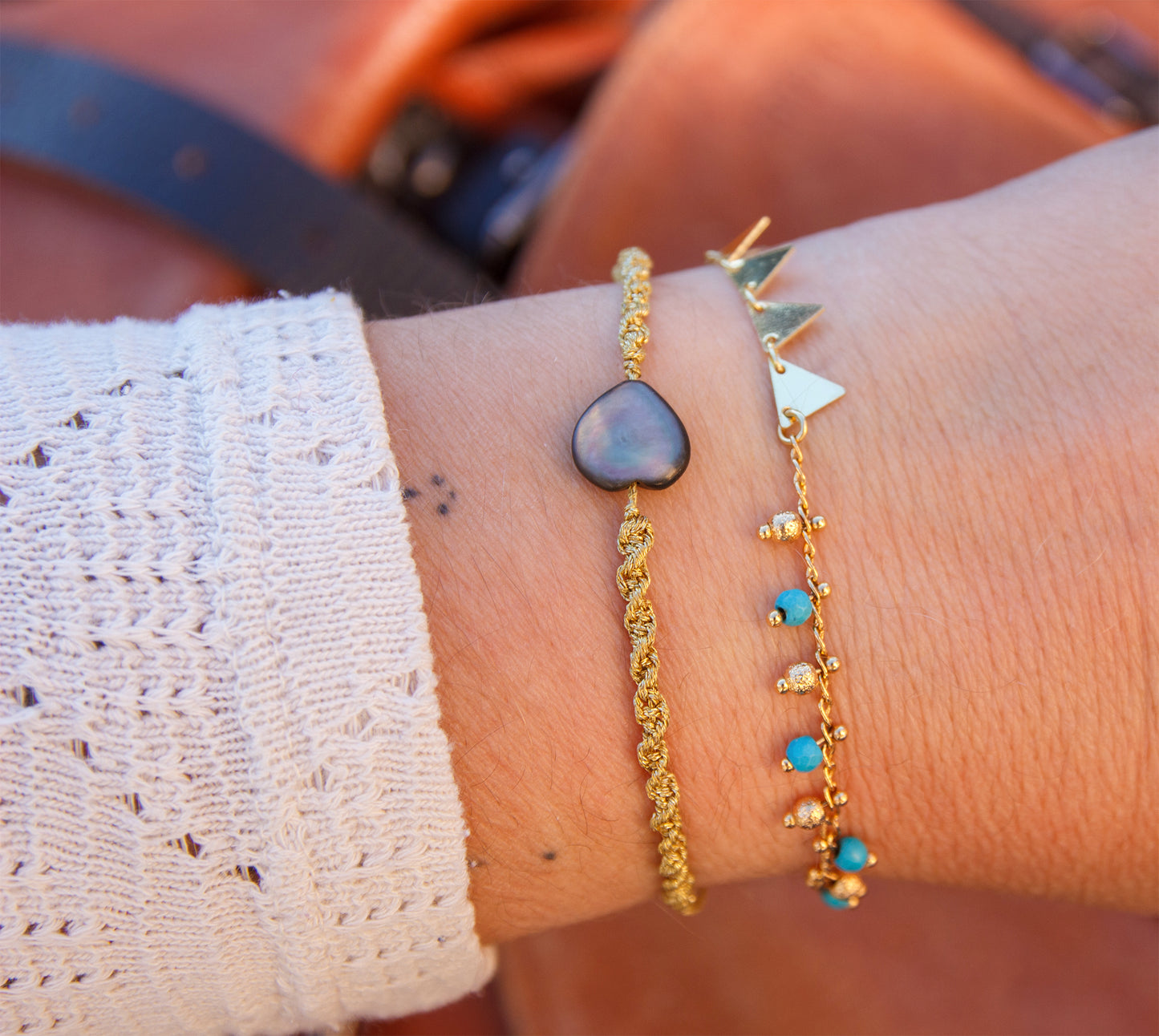 Bracelets femmes chaines rosaires (differentes couleurs)