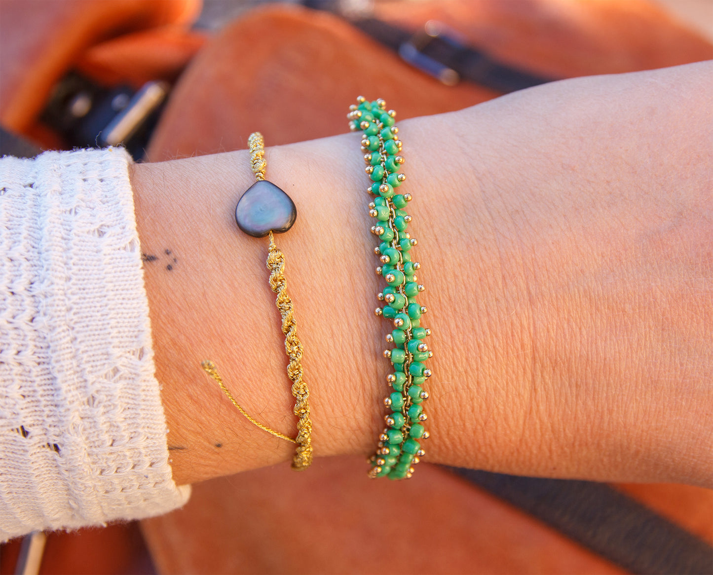 Bracelets femmes chaines rosaires (differentes couleurs)