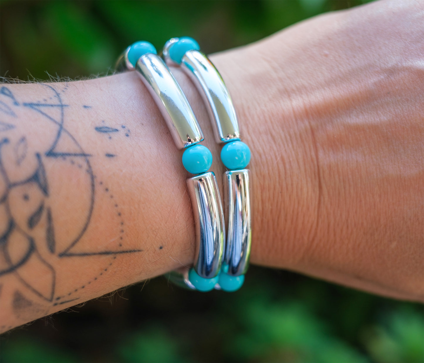bracelet femme acrylique pastel (plusieurs modeles dispo) - caurisandco