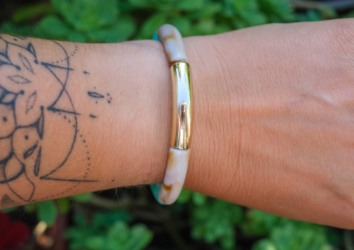 bracelet femme acrylique pastel (plusieurs modeles dispo) - caurisandco