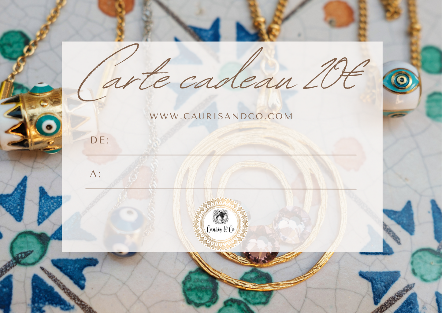 Carte cadeau Cauris&Co - caurisandco