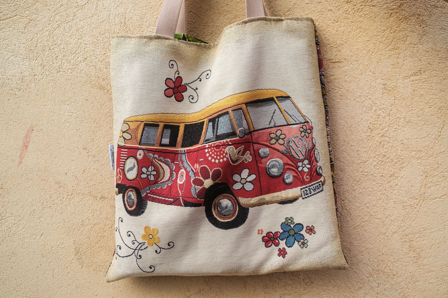 Sac tote bag van life 45*45 cm - caurisandco