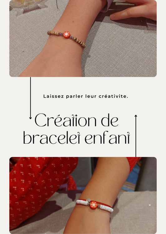 DIY: Atelier réalisation de bracelet enfant - caurisandco