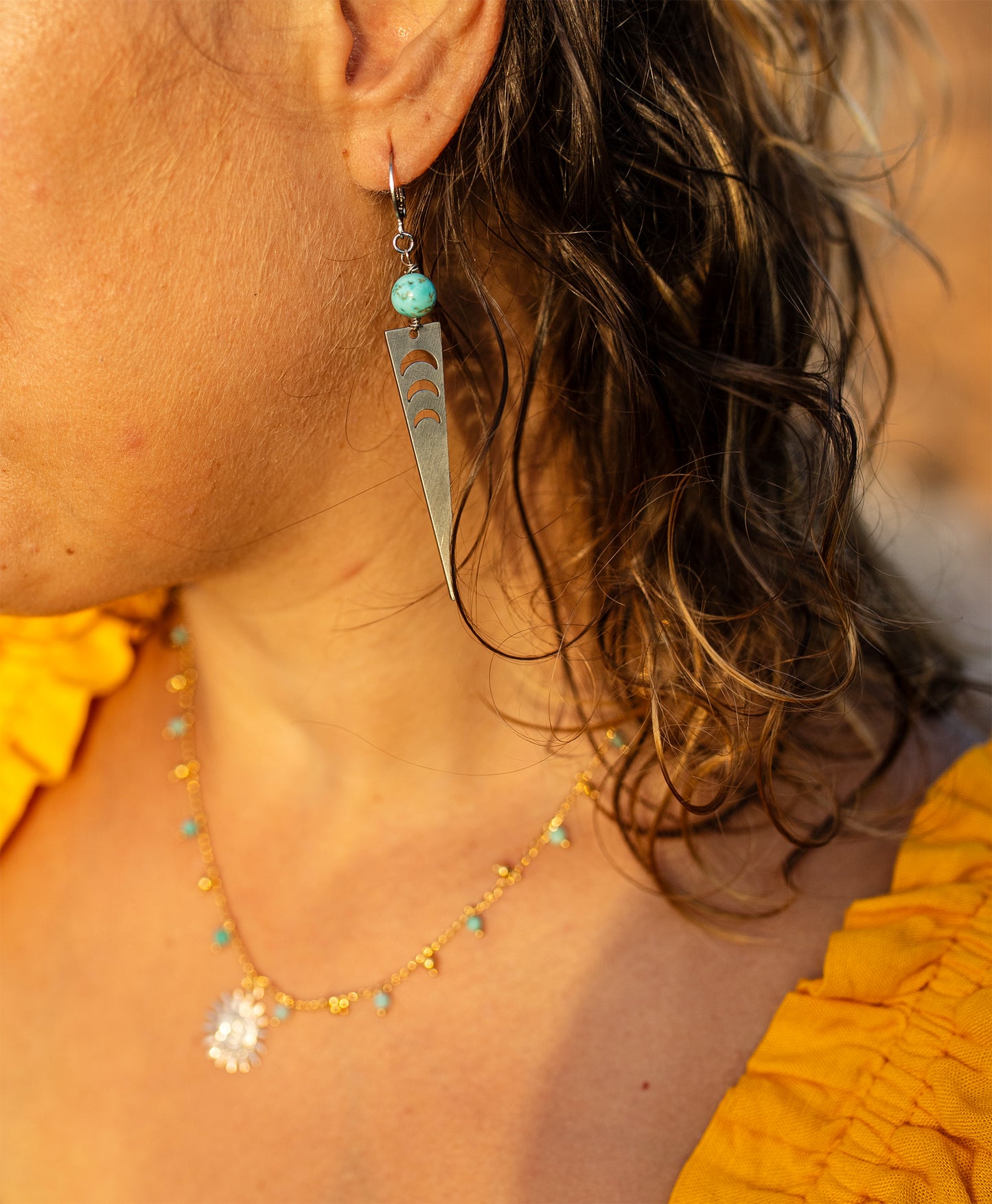 boucles d'oreilles constellation en acier inoxydable faite main - caurisandco