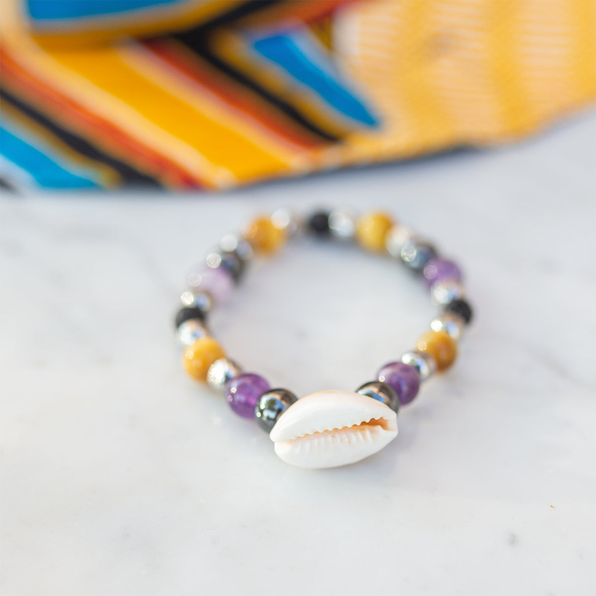 Bracelet femme perles labradorite facettée 6 mm – caurisandco