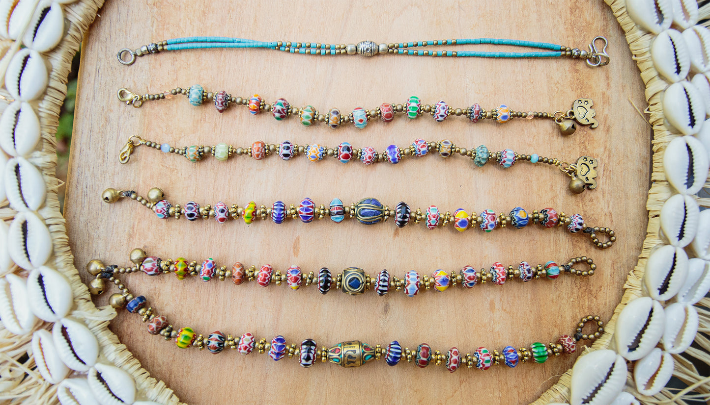 Bracelet perle chevron made in Thailande - caurisandco