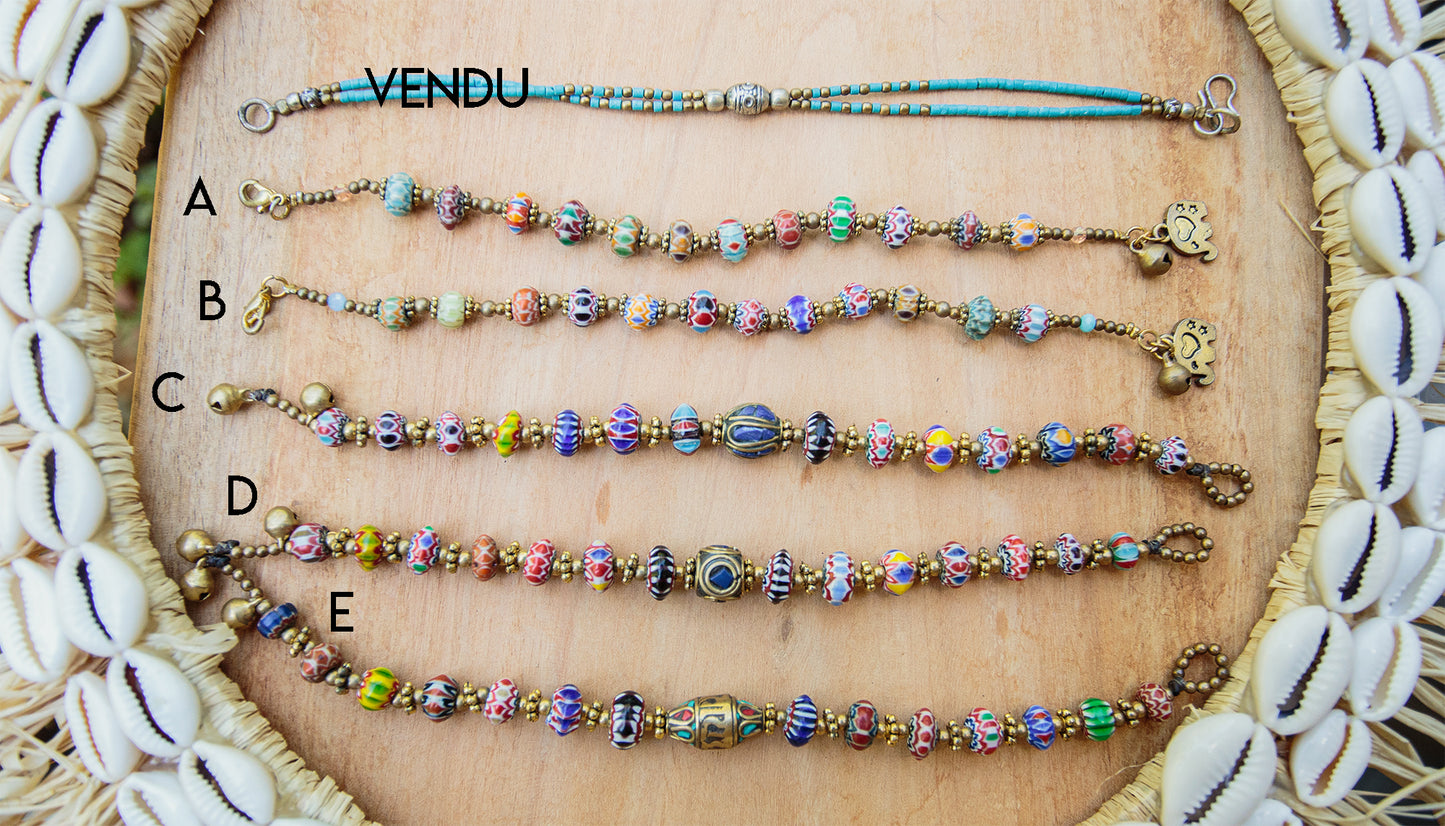 Bracelet perle chevron made in Thailande - caurisandco