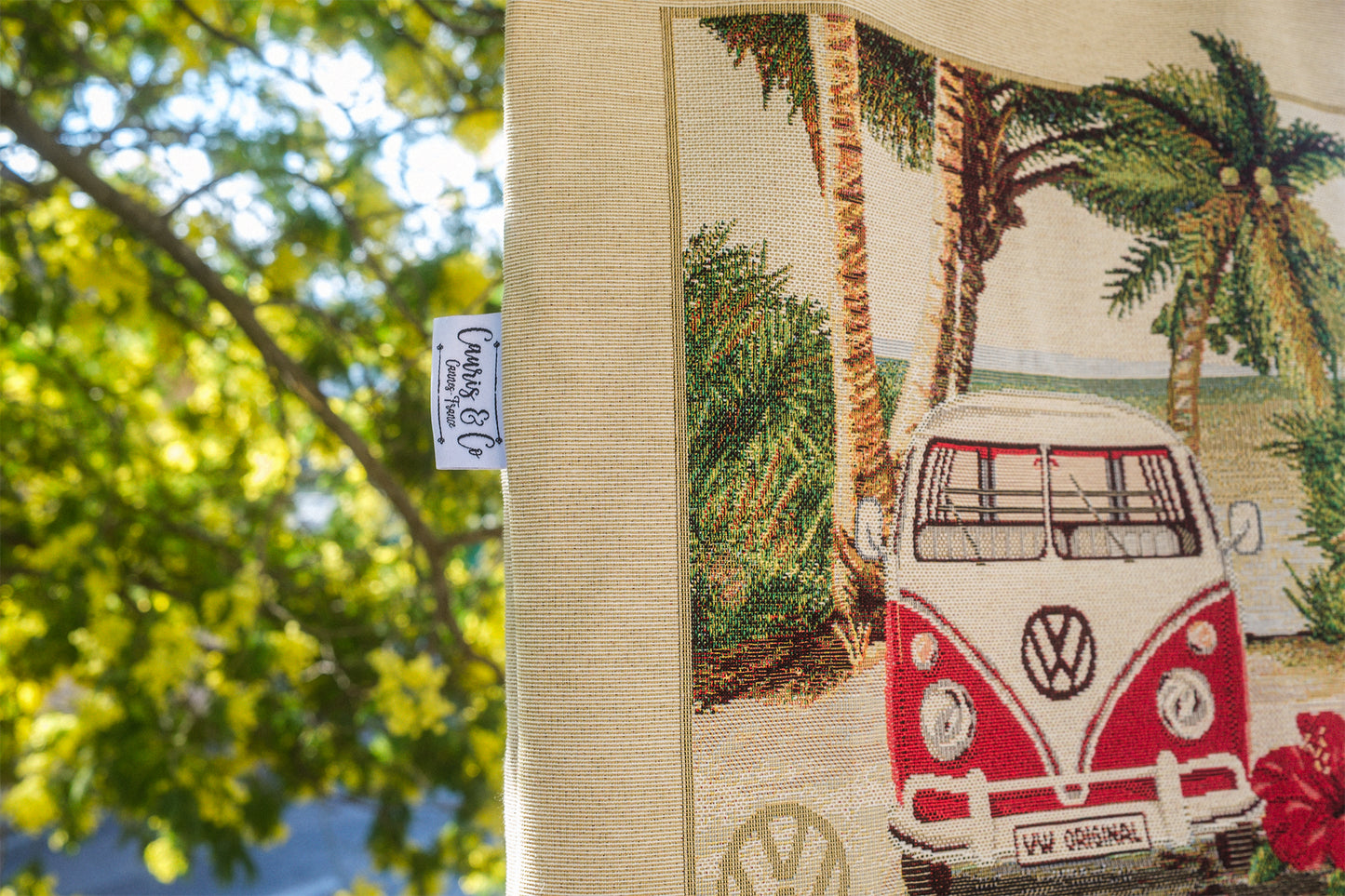 Sac tote bag van life 42*45 cm - caurisandco