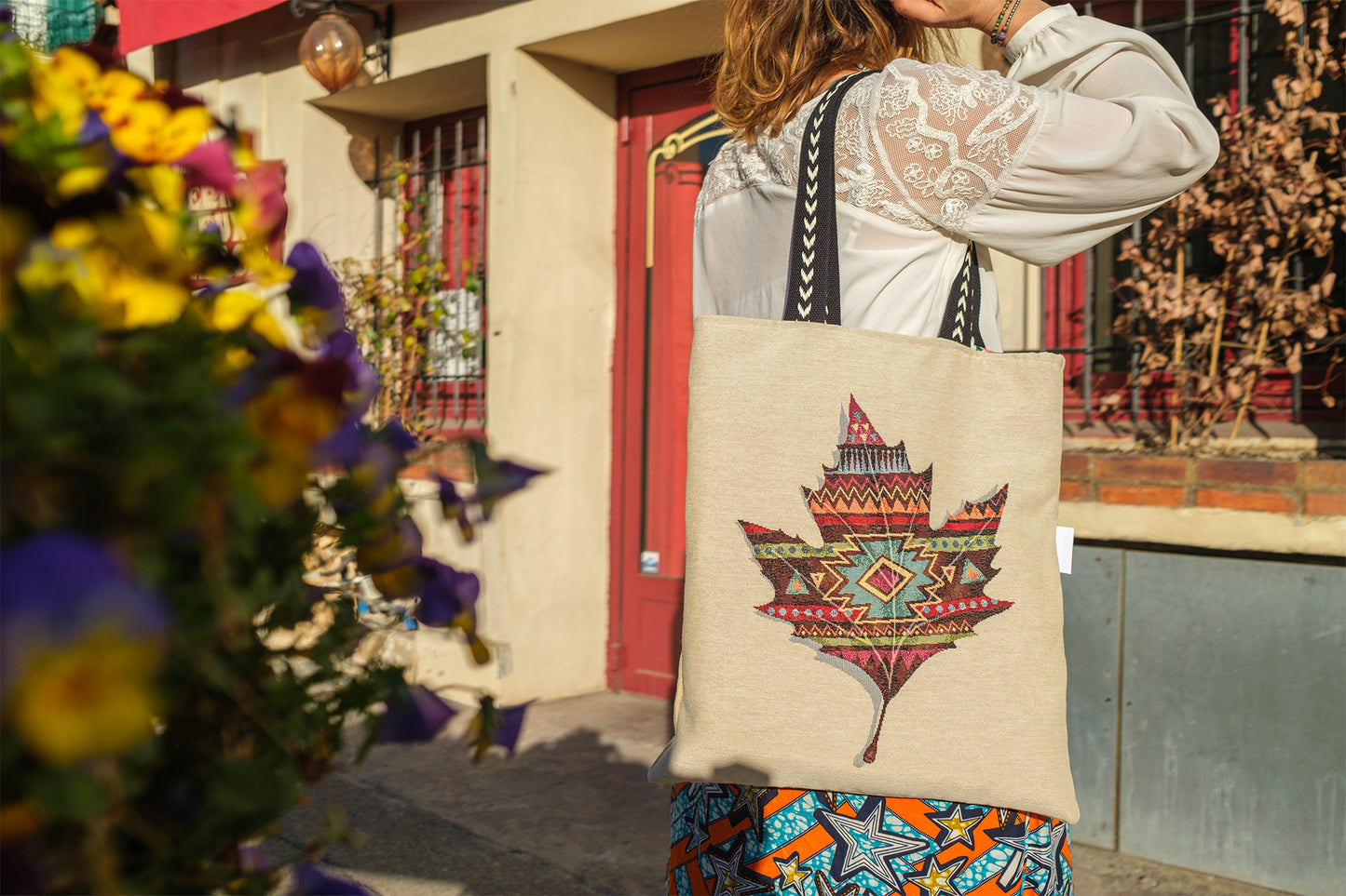 Sac tote bag van life 42*45 cm - caurisandco
