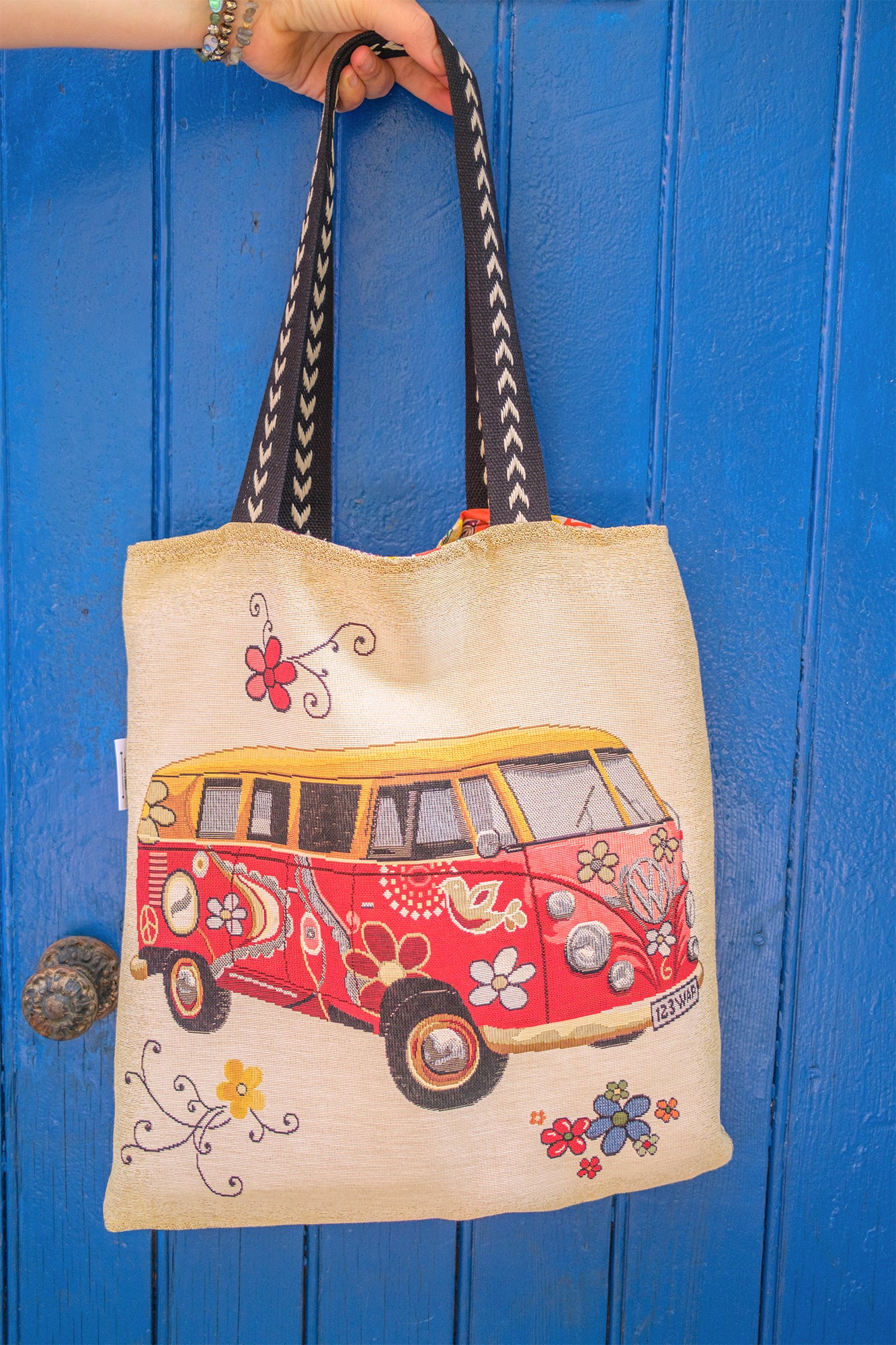 Sac tote bag van life 45*45 cm - caurisandco