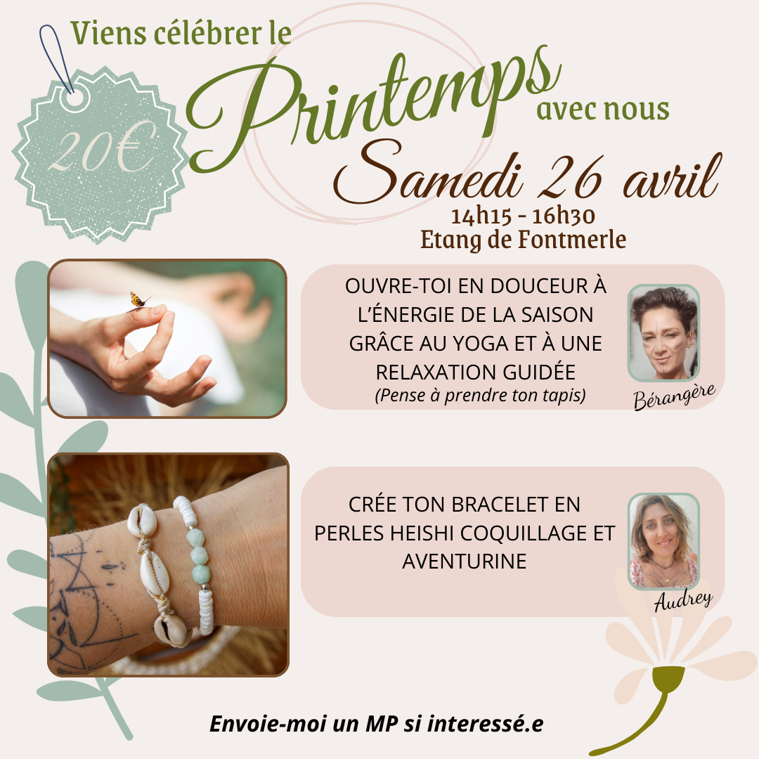 🌞 Rétrospective de notre premier atelier Yoga&Création 🌸