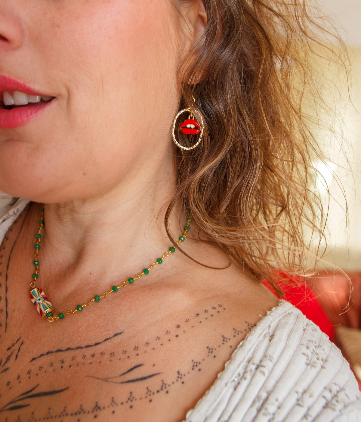 Boucles d'oreilles bouche baddies