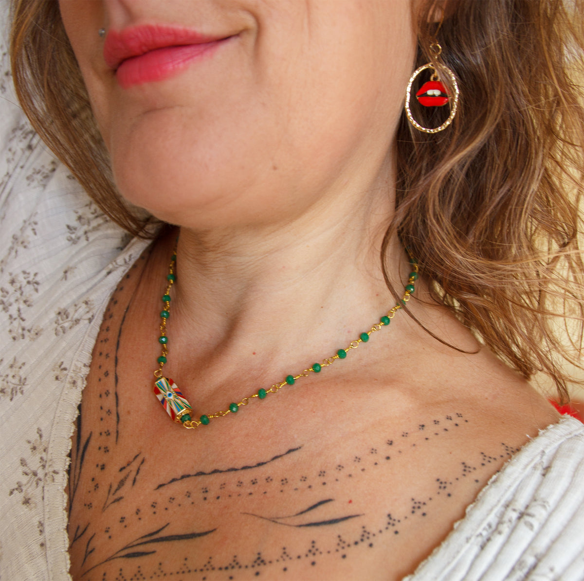 Boucles d'oreilles bouche baddies