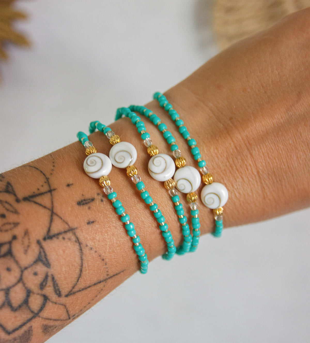 Bracelet perle femme oeil de sainte lucie oeil de shiva differente couleurs