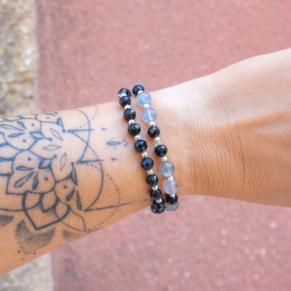bracelet perle femme oxyx facettée 6mm