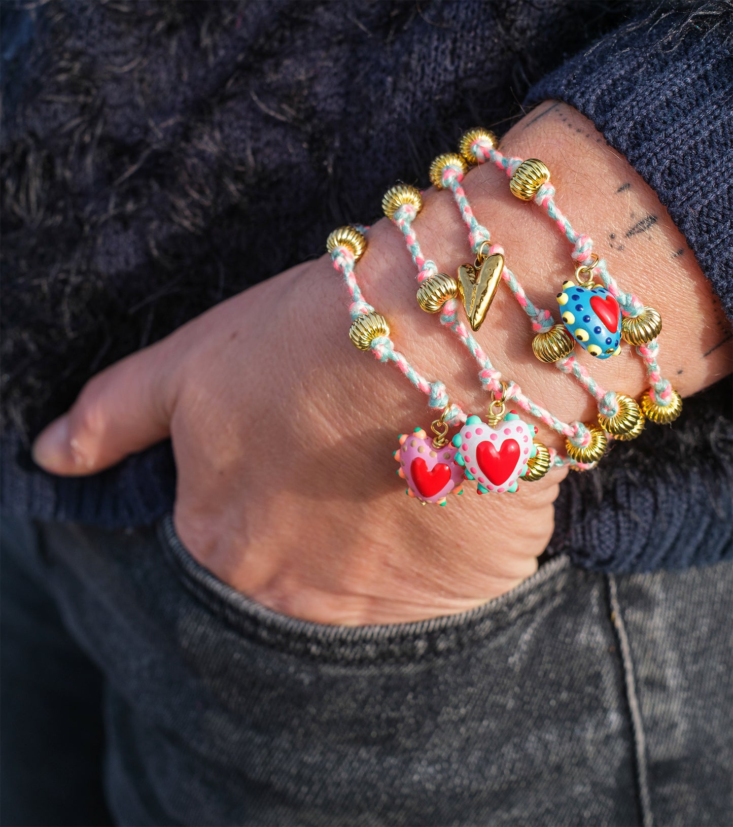 Bracelet Ex-Voto sur Cordon avec fermoir