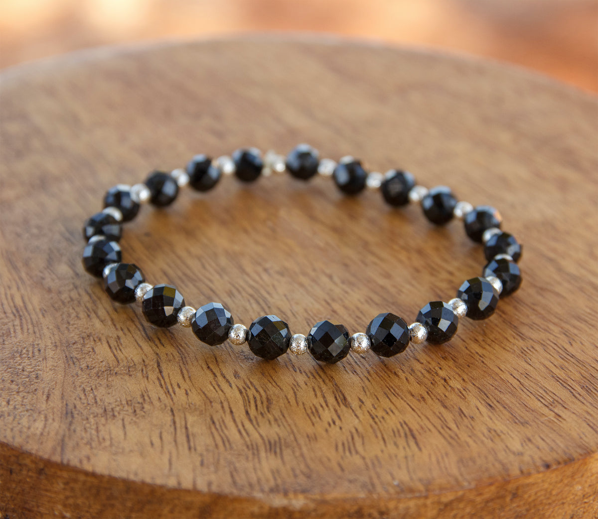 bracelet perle femme oxyx facettée 6mm