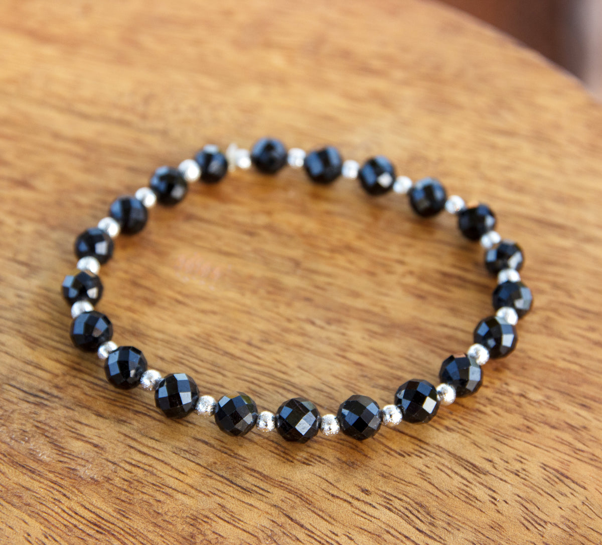 bracelet perle femme oxyx facettée 6mm