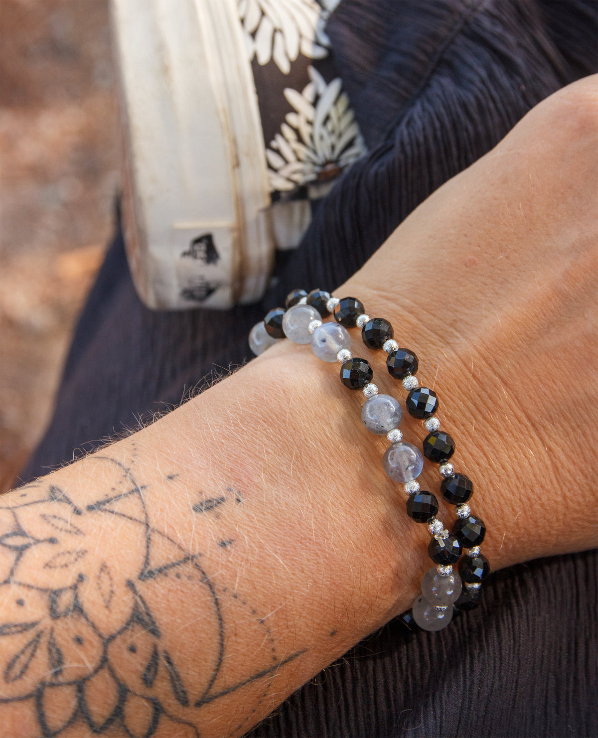 bracelet perle femme oxyx facettée 6mm