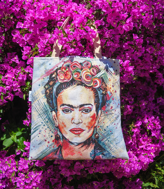 Sac tote bag femme Frida 45*45 cm doublure wax PIECE UNIQUE