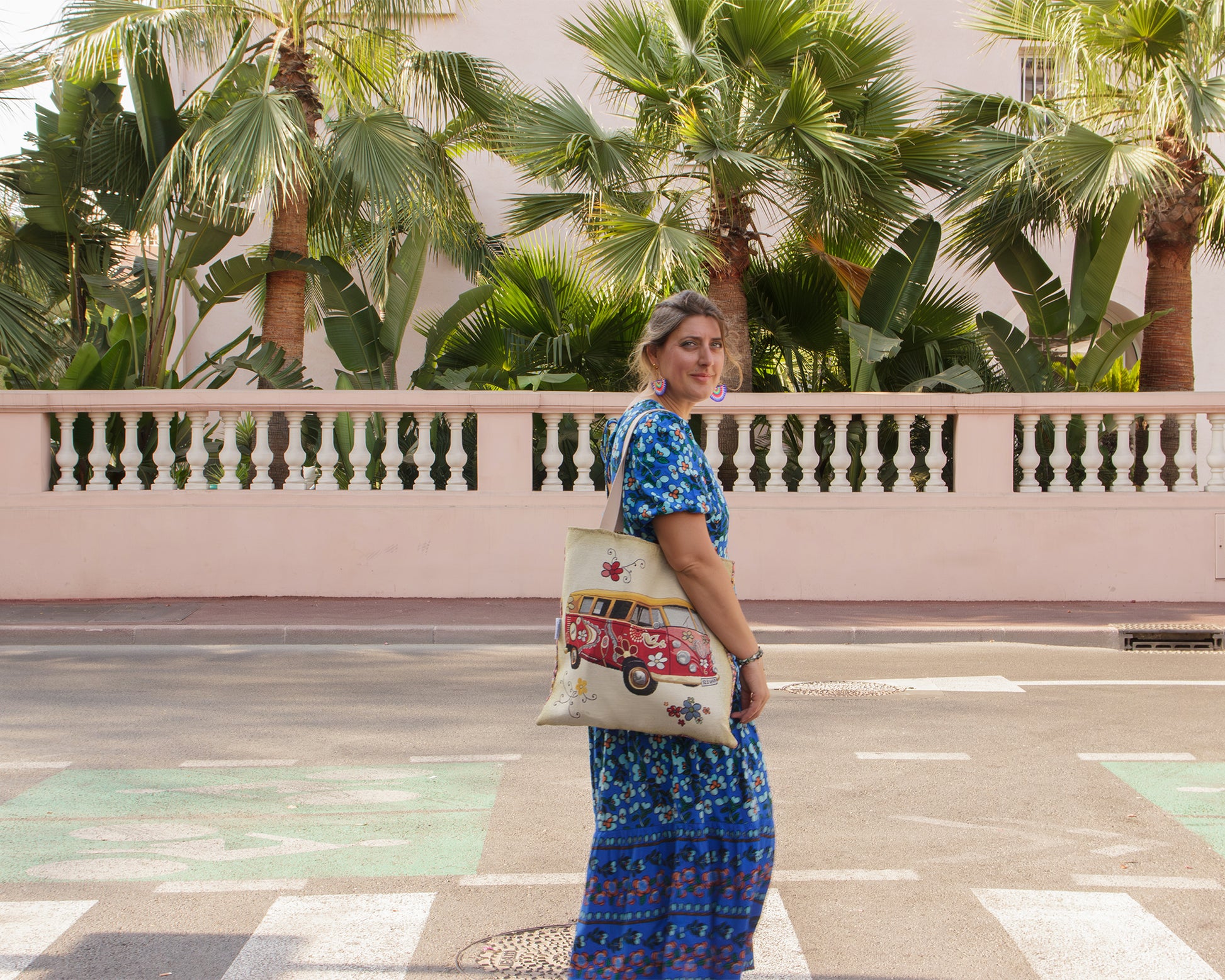 Sac tote bag van life  45*45 cm - caurisandco