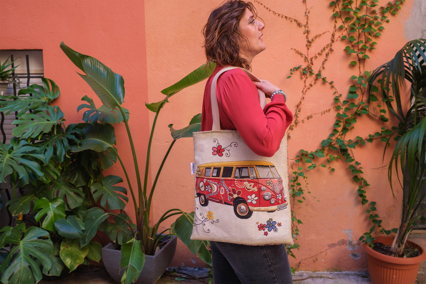 Sac tote bag van life  45*45 cm - caurisandco